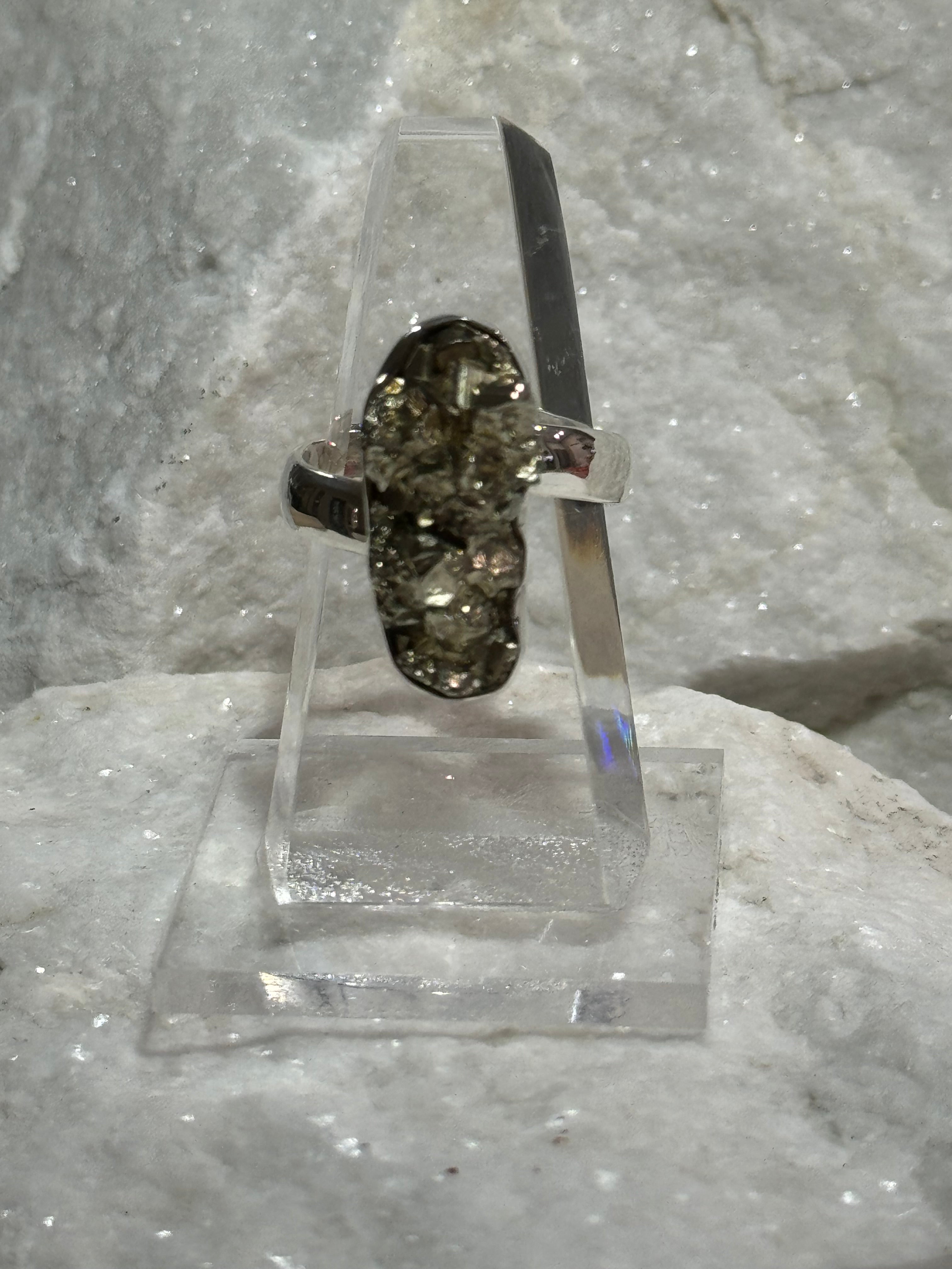 Natural Stone Sterling Silver Ring