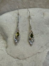 Dangles with Crystal Emerald Earrings