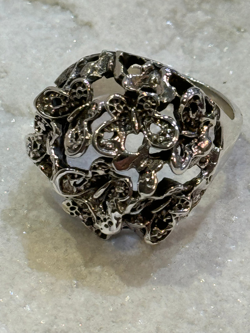 Filigree Sterling Silver Ring