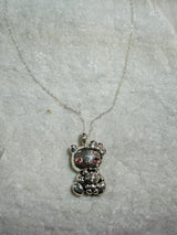 Kitty with Crystal Necklace