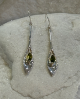 Dangles with Crystal Emerald Earrings