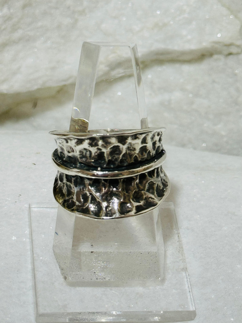 Sterling Silver Rustic Finish Ring