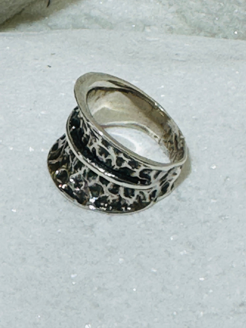 Sterling Silver Rustic Finish Ring