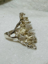 Sterling Silver Coral Styled Ring