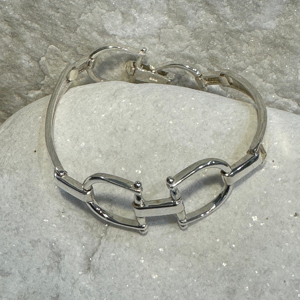 Sterling Silver Stirrup Bracelet