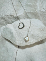 Heart and Mother of Pearl Necklace