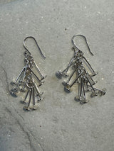 Contemporary Sterling Silver Earrings