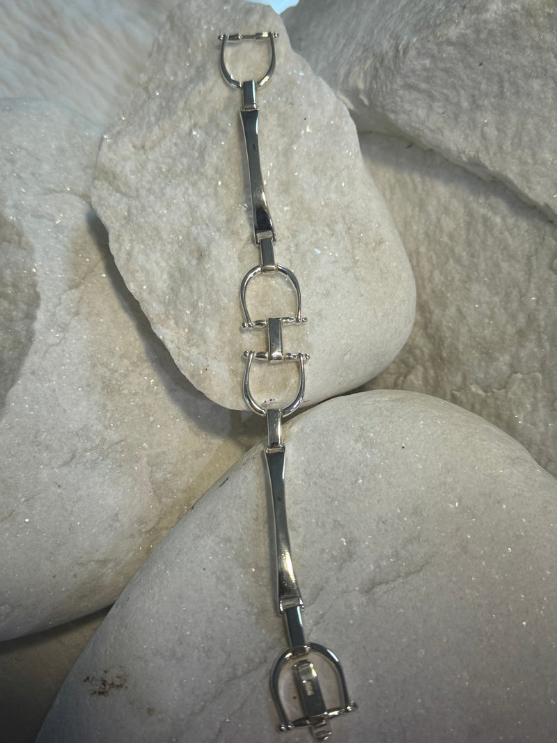 Sterling Silver Stirrup Bracelet