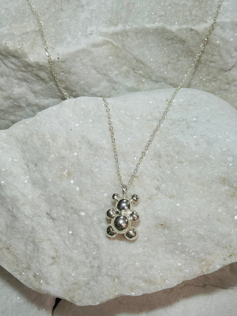 Sterling Silver Teddy Necklace