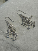 Contemporary Sterling Silver Earrings