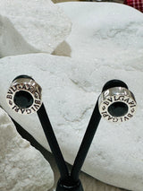 Crystal Black Studs Earrings