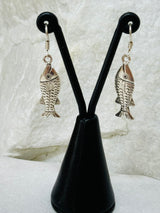 Sterling Silver Fish Earrings