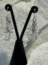 Contemporary Sterling Silver Earrings