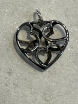 Sterling Silver Hearts Within Hearts Pendant