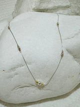 Two Toned With Dainty Beads Necklace