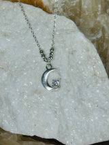 Crescent moon necklace