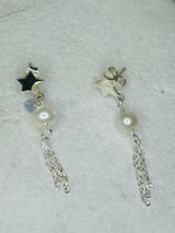 Earrings with pearls and Stars