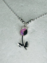 Necklace with Tulip flower