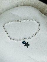 Bracelet ,Star & Blue crystal