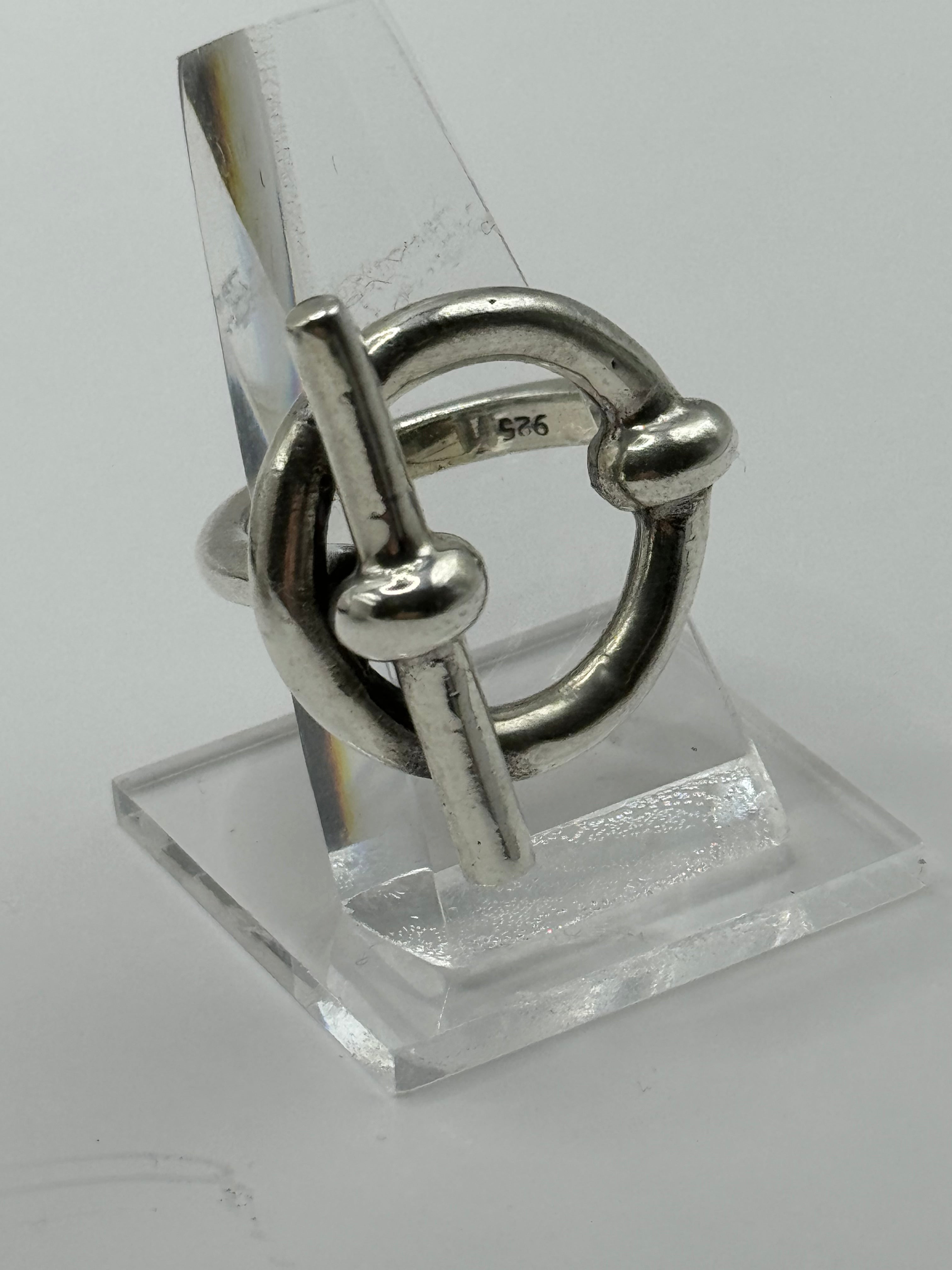 Silver Knot nautical ring