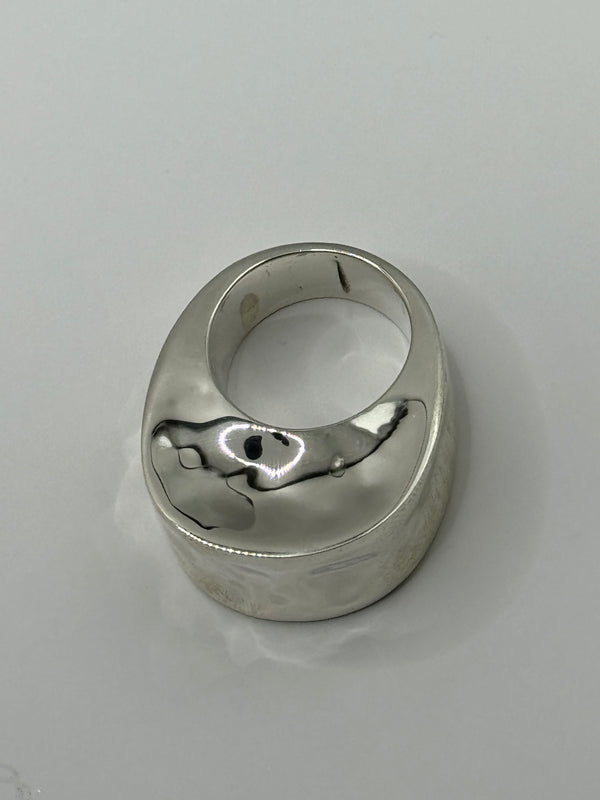 Sterling Silver Contemporary Fashioned Bold Ring .