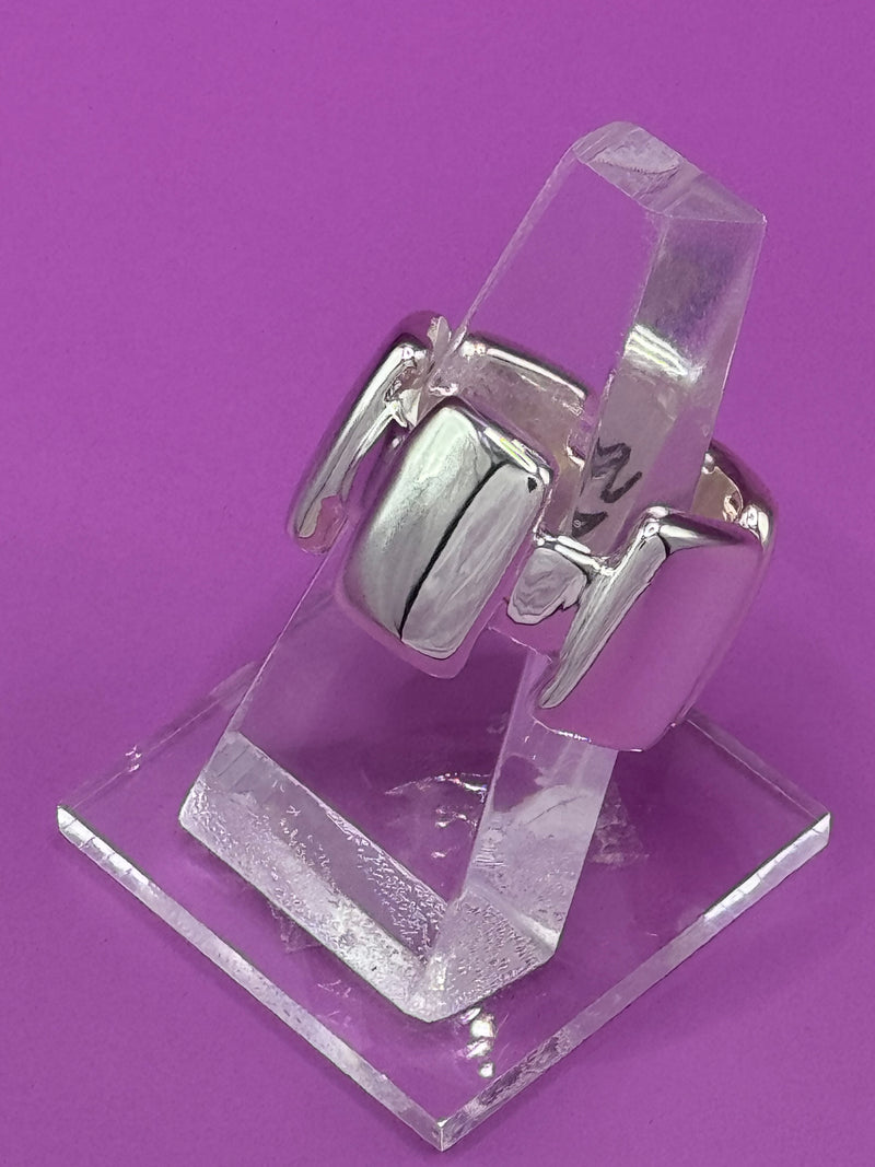 Sterling Silver Contemporary with Squares Ring .