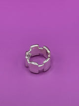 Sterling Silver Contemporary with Squares Ring .