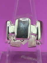 Sterling Silver Contemporary with Squares Ring .