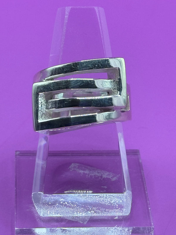 Sterling Silver Ring with Modern Greek styling