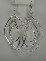 Sterling Silver Dangle  Loops Earrings