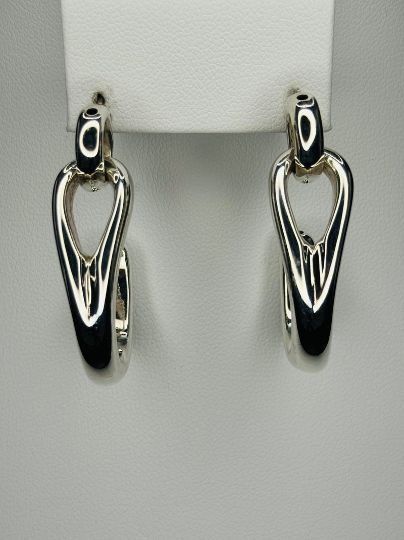 Sterling Silver Fashionable contemporary earrings  .