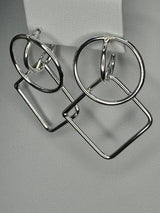 Sterling Silver Geometric Dangle earrings.