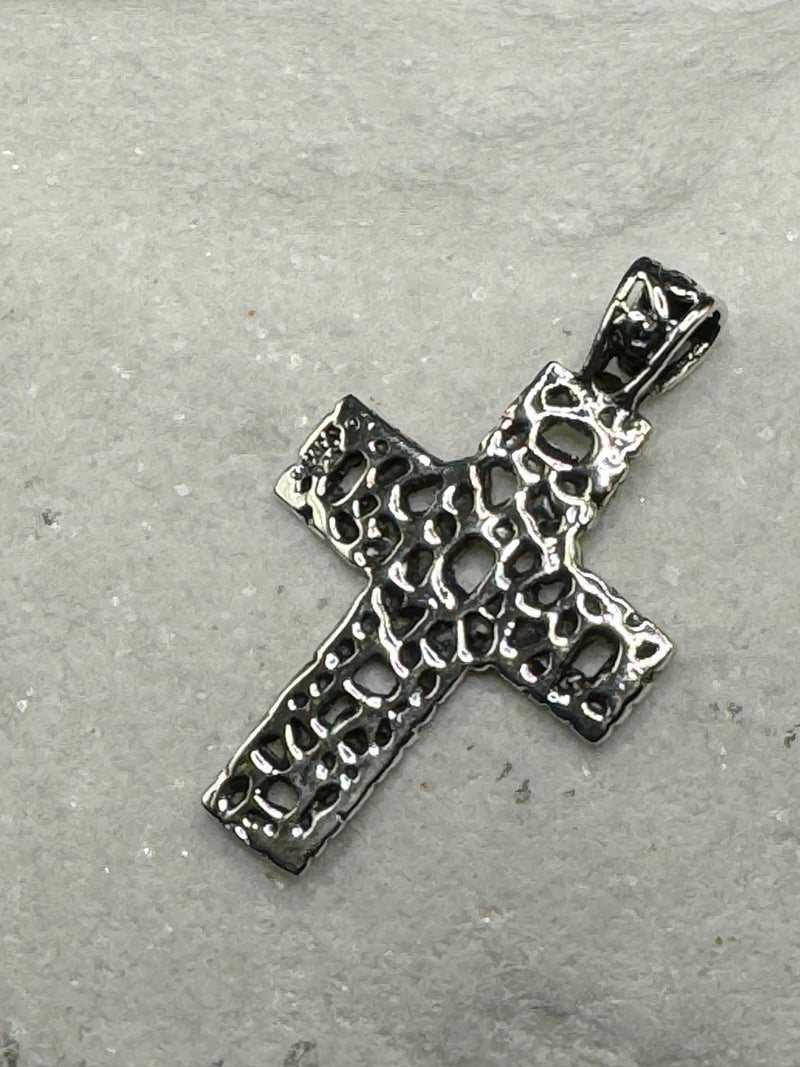 Sterling Silver Cross Filigree Pendant