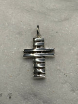 Sterling Silver Pendant Contemporary Cross