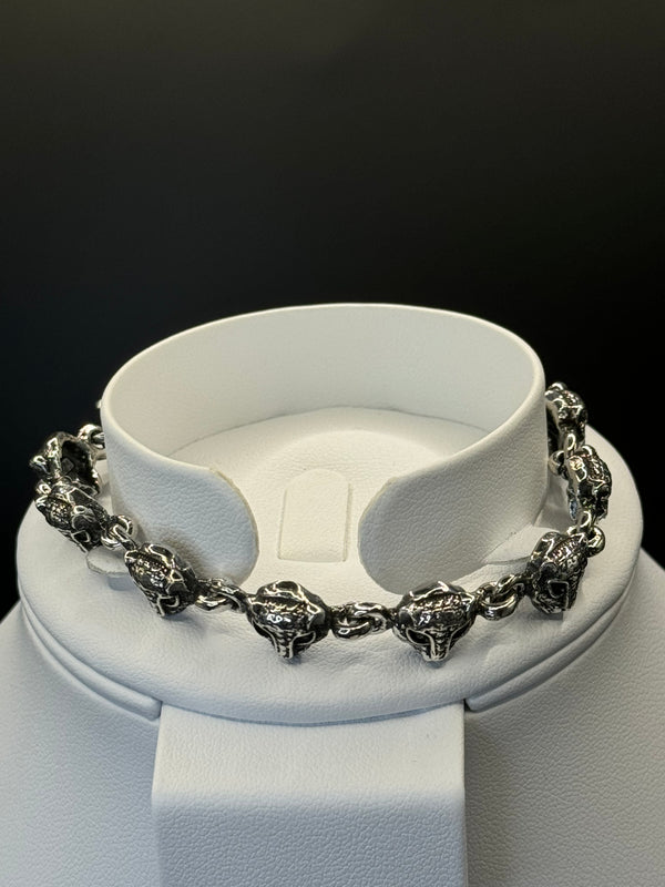 Sterling Silver Leopard Bracelet