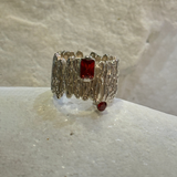 Crystal Ruby Color Ring