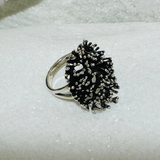 Rustic Finish Coral Style Ring